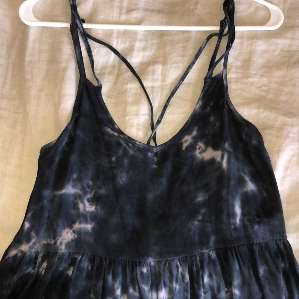 OTHERS FOLLOW black tie dye romper
